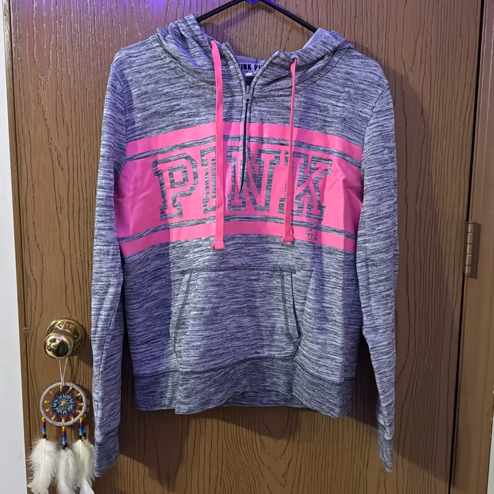 Pink Zip-Up Hoodie